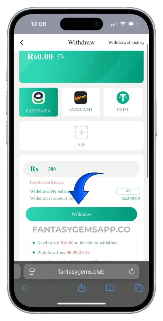 fantasy-gems-withdrwal-page